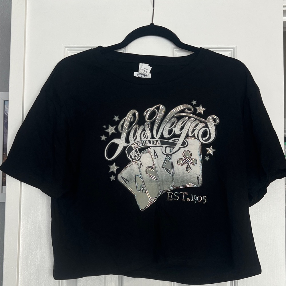 NWT Black Las Vegas Graphic Tee